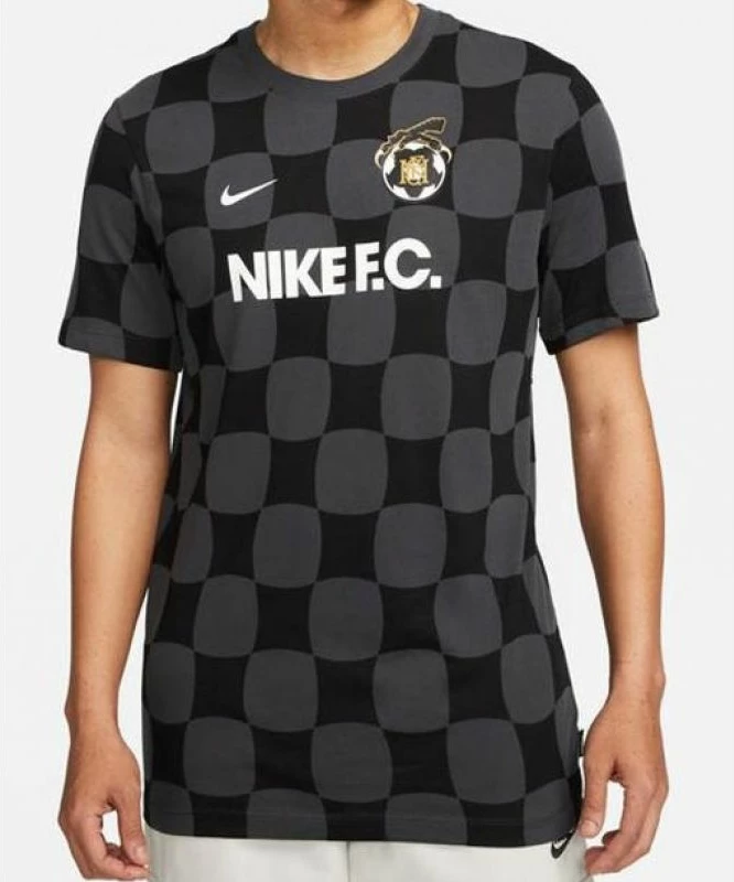 Maicë për meshkuj Nike, me teknologji Dri-FIT, gri dhe e bardhë