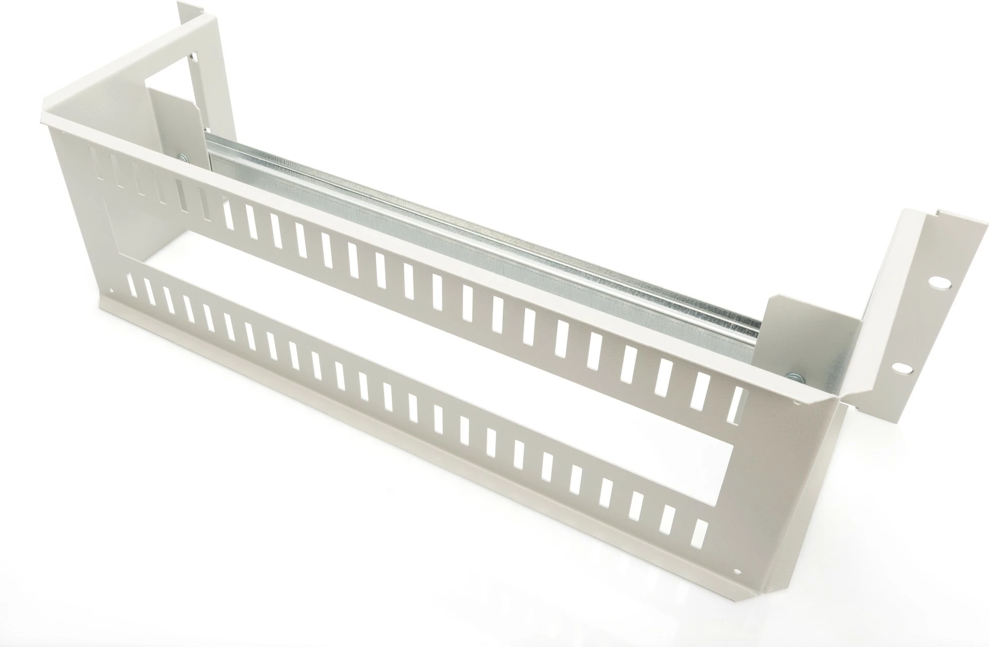 Aksesor rack Digitus DIN Rail Holder 3U, 19 inch, çelik, gri
