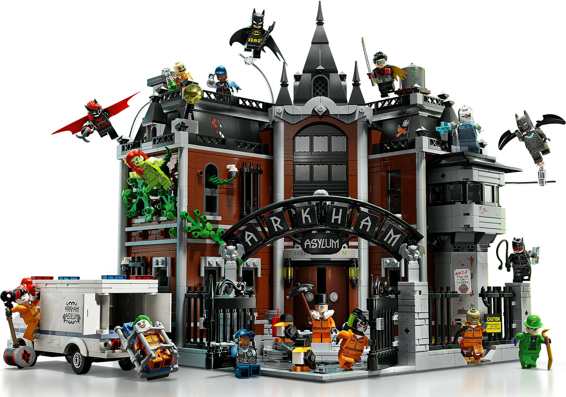 Set ndërtimi LEGO DC 76300 Batman Arkham Asylum, 2953 copë, shumëngjyrësh