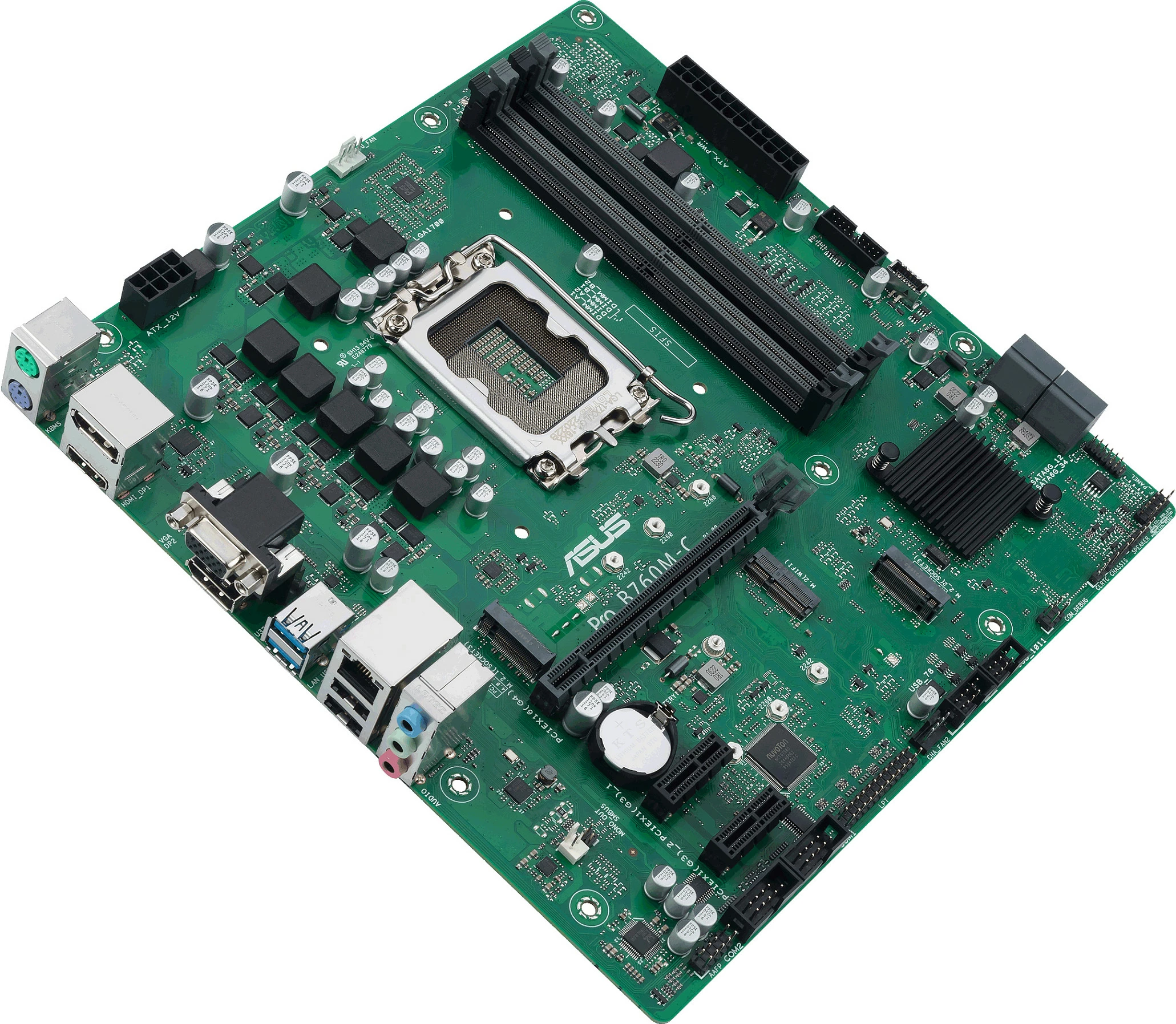Pllakë amë ASUS PRO B760M-C-CSM, Intel, LGA 1700, DDR5-SDRAM, 128 GB