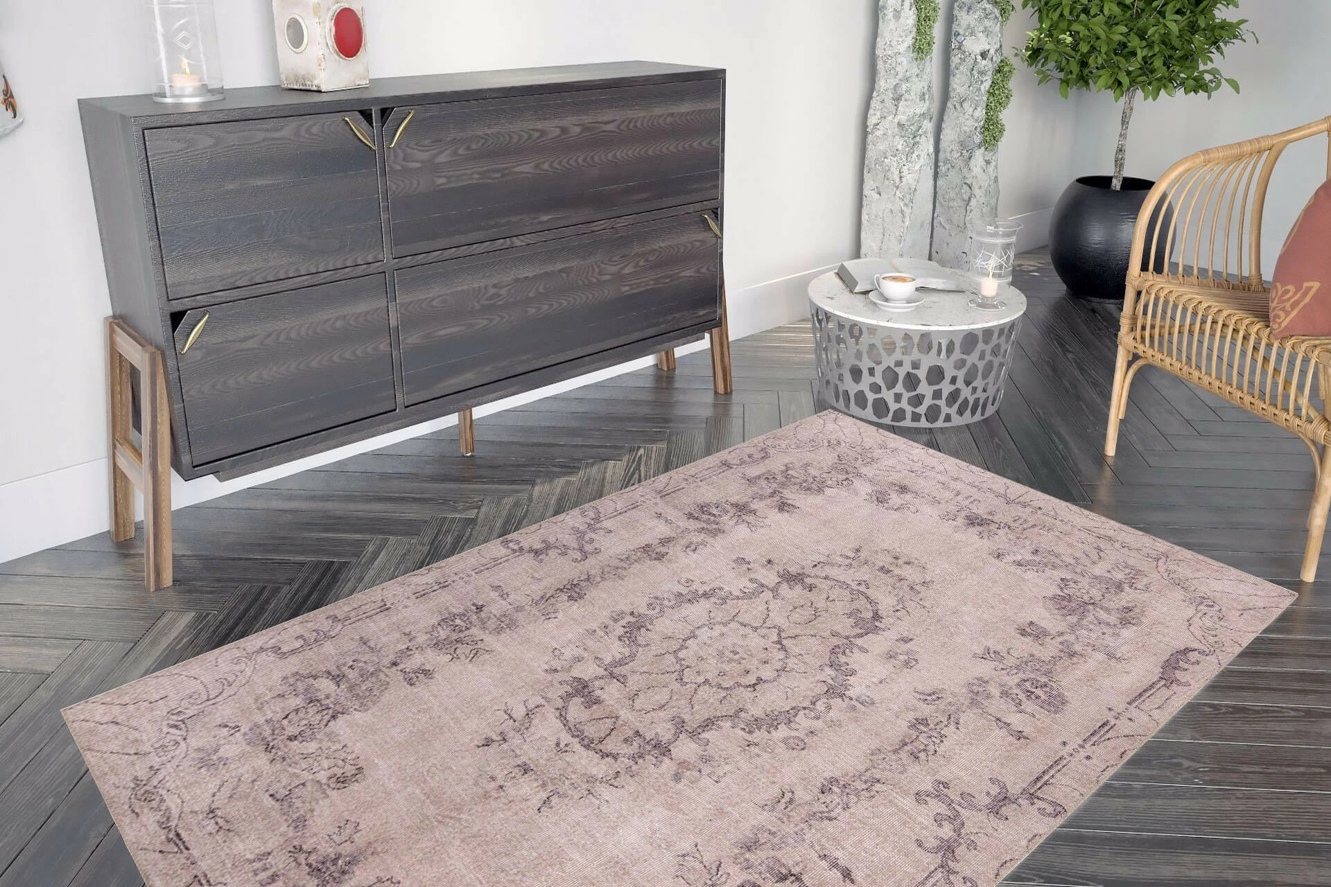 Qilim Conceptum Hypnose, Dorian Chenille, kafe, 230x330cm