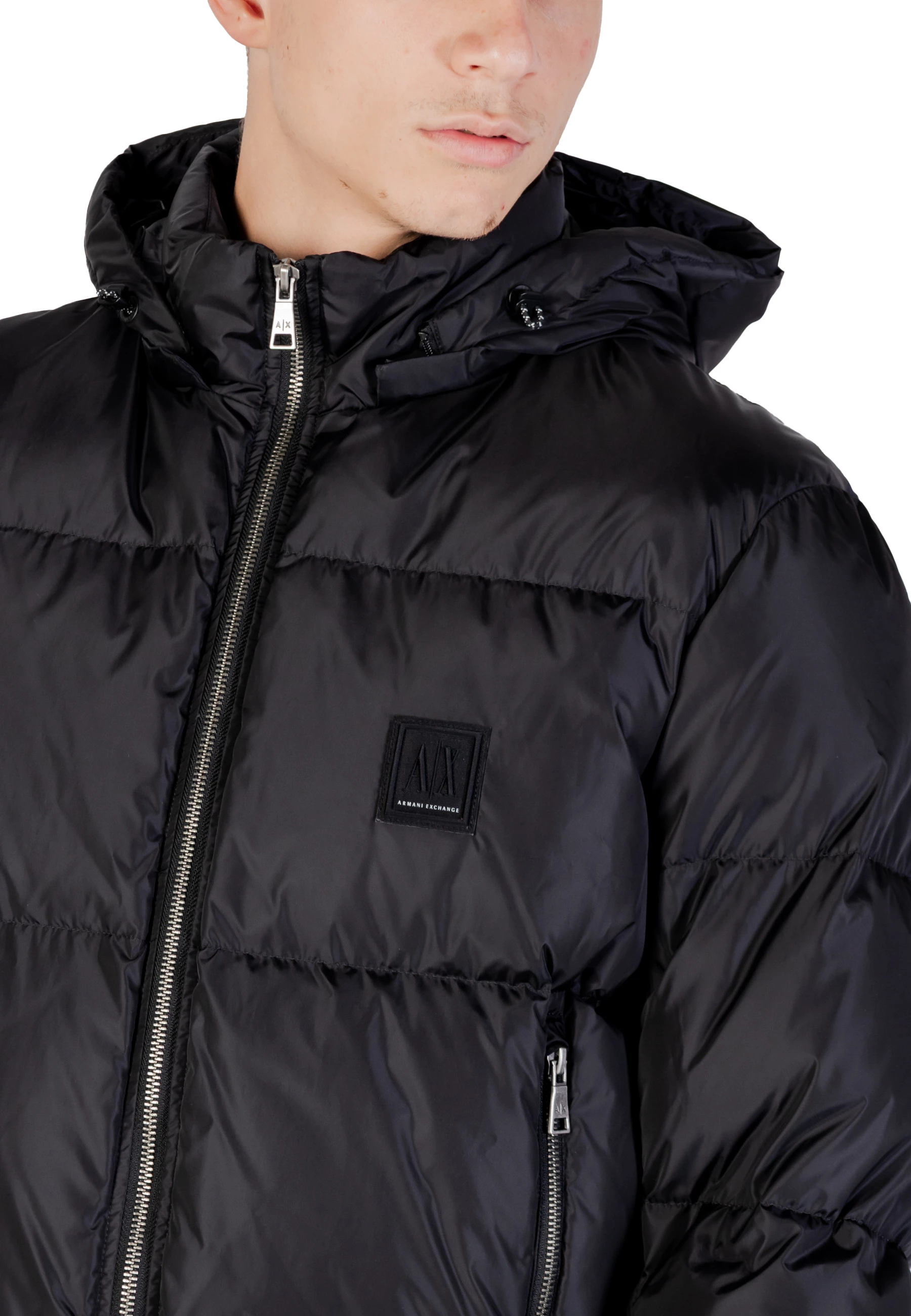 Jakne me pupla Armani Exchange XM000348 AF12286 për meshkuj, e zezë [Madhësia: XL]