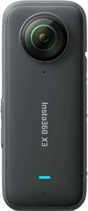 Kamerë aksion 360, Insta360 X3, 5.7K 360, 72MP, IPX8, Motorcycle Edition me aksesorë për motoçikletë, e zezë