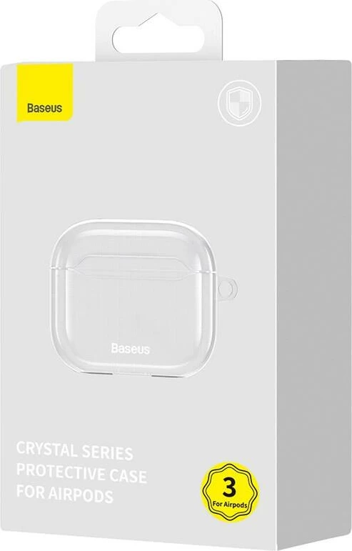 Mbështjellës Baseus Crystal për AirPods 3, Transparent