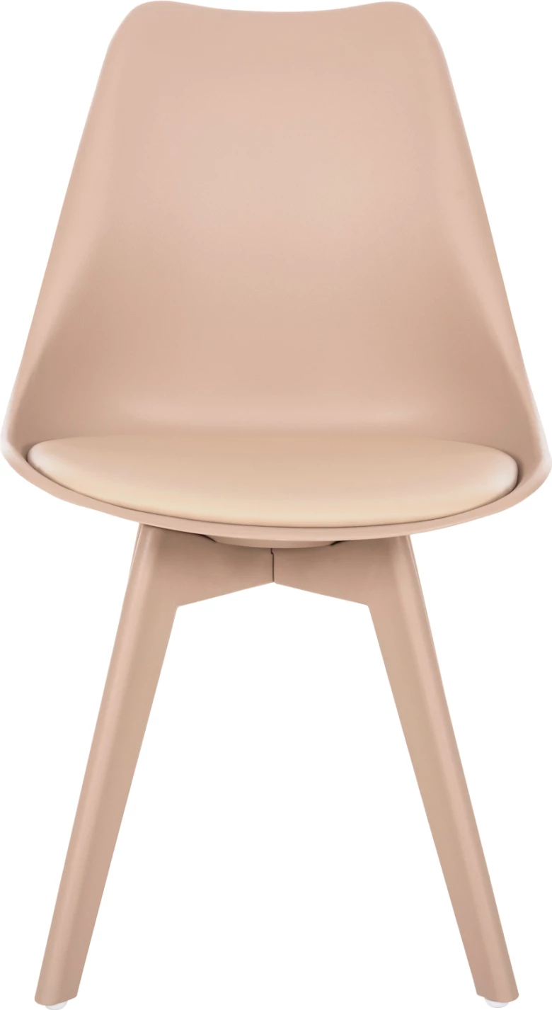 Karrige për ngrënie Vegas FH0033.45 me këmbë polipropileni dhe ndenjëse PP kapuçino 46x58x82 cm, set prej 4 copë