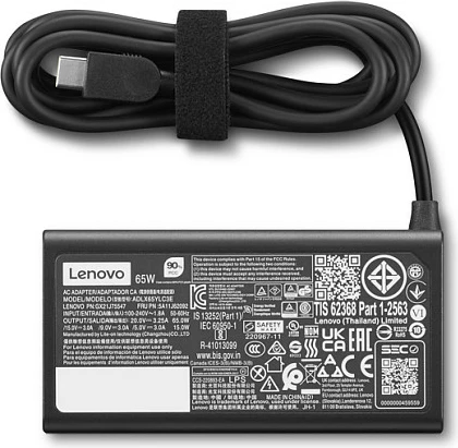 Karikues laptopi Lenovo USB-C 65W, kabllo 1 m, i zi