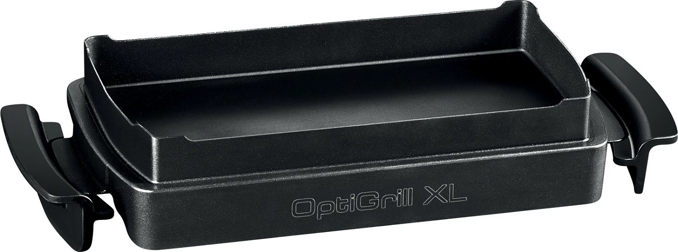 Tavë pjekjeje Tefal XA7278, për OptiGrill XL, drejtkëndëshe, e zezë