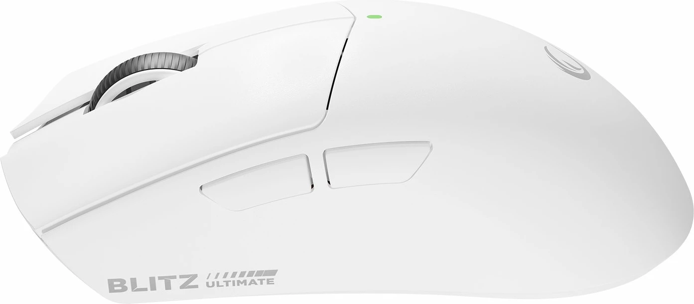 Maus Rampage Blitz Ultimate BLITZ-WHITE 30000 DPI 8000 Hz wireless/USB-C i bardhë set me receiver 8K + kabllo 1.6 m