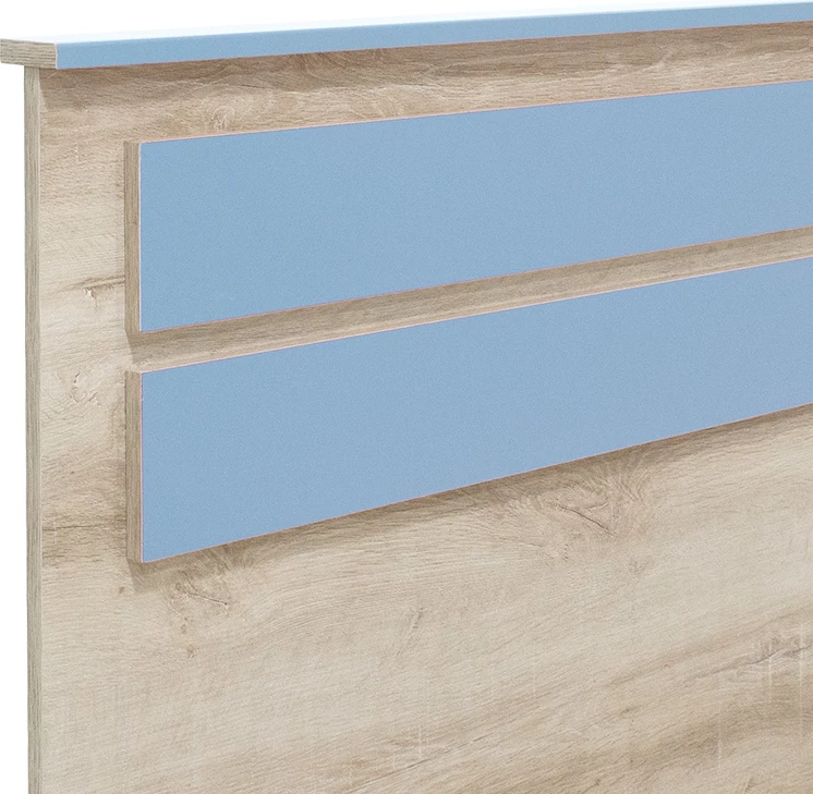 Krevat Looney, ngjyrë castillo-blu, 100x200cm