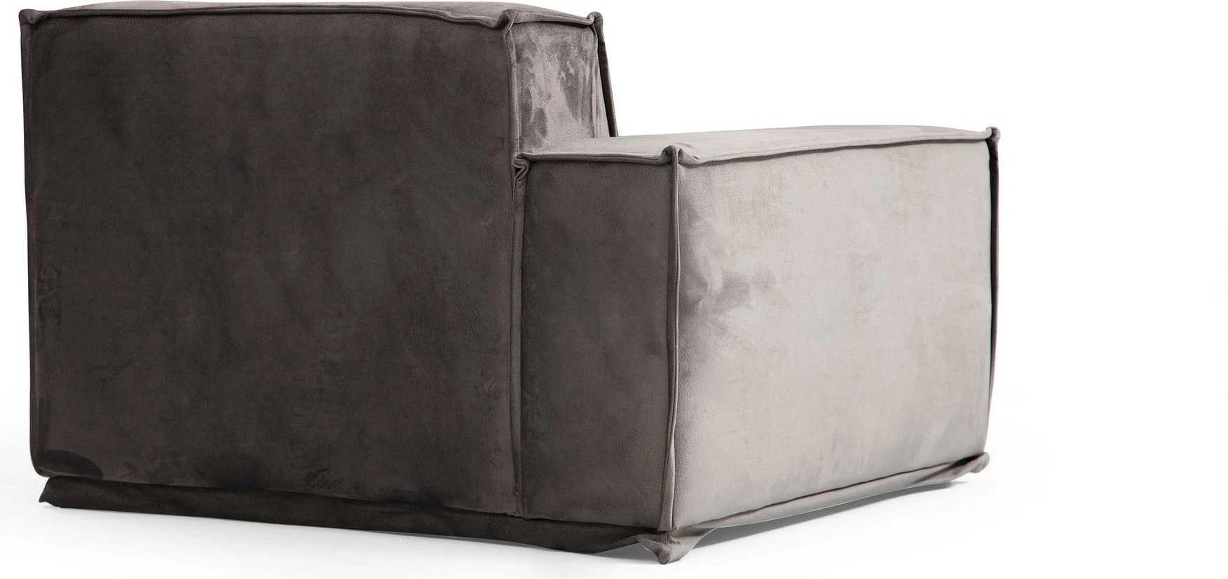 Këndare Atelier del Sofa, Lego Corner 2 (L1-O1-O1-C-O1-1R), ngjyrë gri