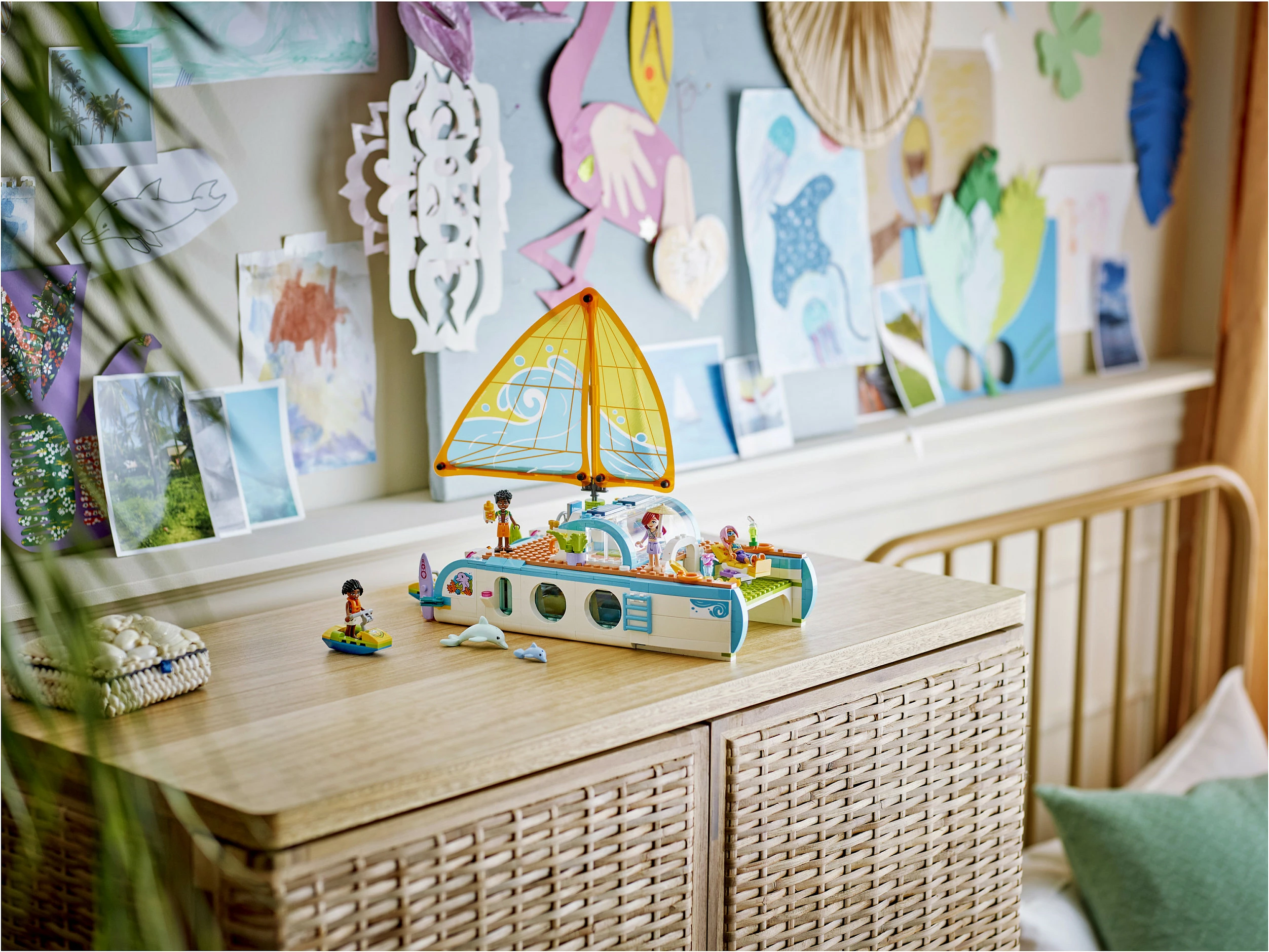 Set ndërtimi LEGO Friends 42664 Travel Boat Adventure, 685 pjesë, 8+, shumëngjyrësh
