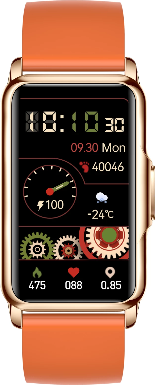 Smartwatch Moye Kronos Fit Buddy 1.47\" IP67 Bluetooth 5.0, portokalli