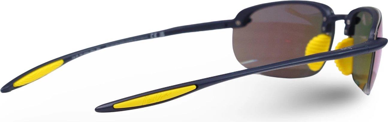 Syze dielli Maui Jim Hookipa Ultra B676-03B për meshkuj, blu-verdhë [Madhësia: 63]