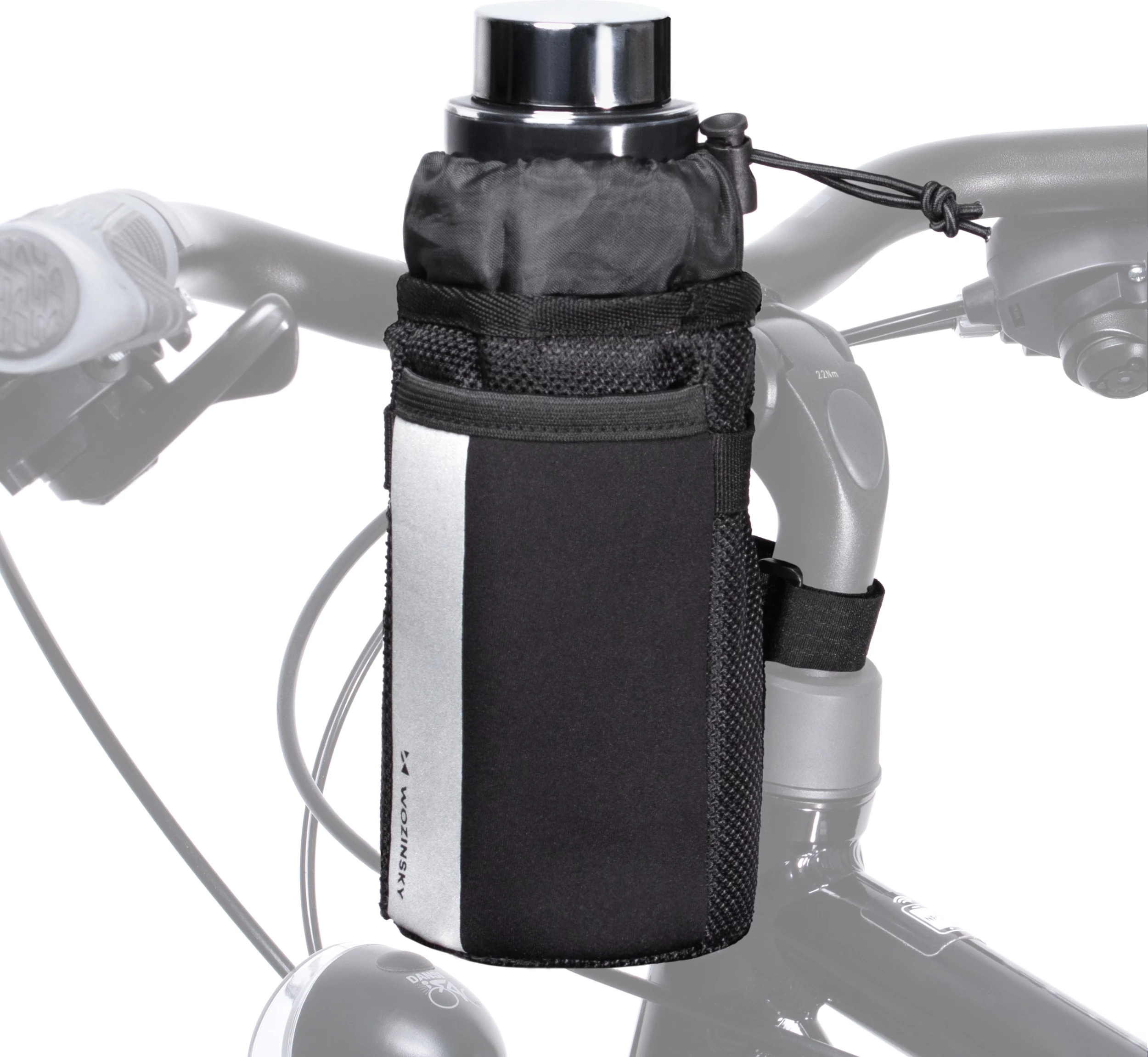 Çantë termike për biçikletë/trotinet Wozinsky WBB29BK, 1L, e zezë