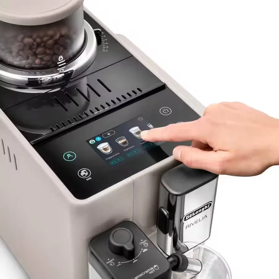 Makinë kafeje DeLonghi Rivelia EXAM440.55.BG 19 bar ekran me ngjyra 3.5" LatteCrema Sandy Cream