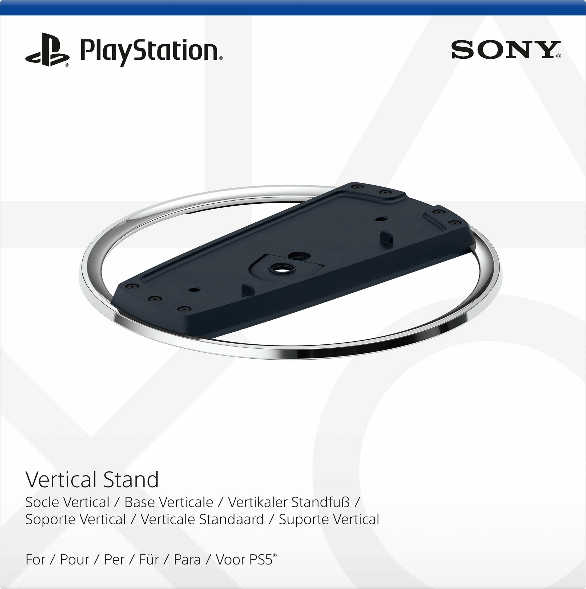 Mbajtëse vertikale Sony PlayStation 5 Slim CFI-ZVS1, për PS5 Slim, argjend/e zezë