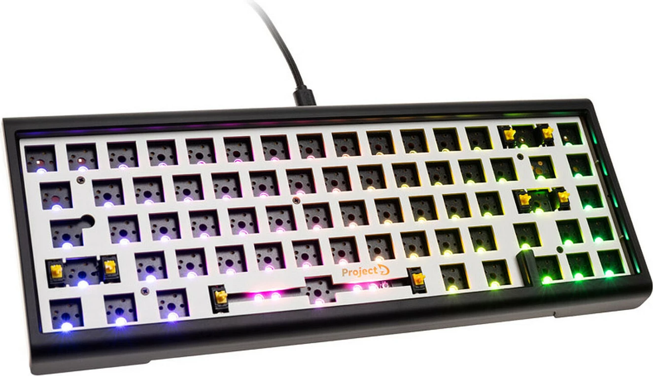 Tastierë gaming Ducky Tinker 65 Barebone, RGB, ANSI, e zezë