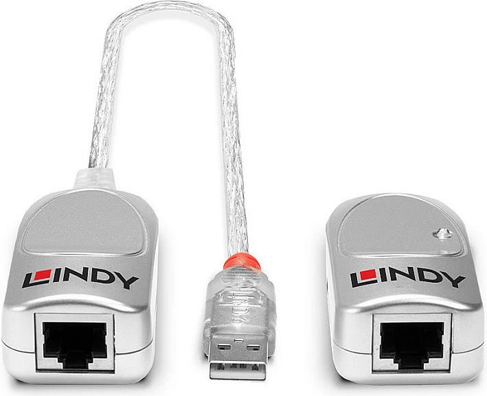USB Extender Lindy 50m USB 1.1 Cat.6, DC, gri