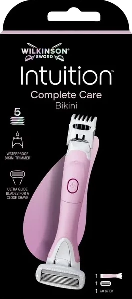 Trimmer dhe rroje 2-në-1 për bikini Wilkinson Intuition Complete Care për femra