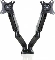 Mbajtës tavoline për 2 monitorë ART RAMM L-16GD, 13-27", Metal, i zi