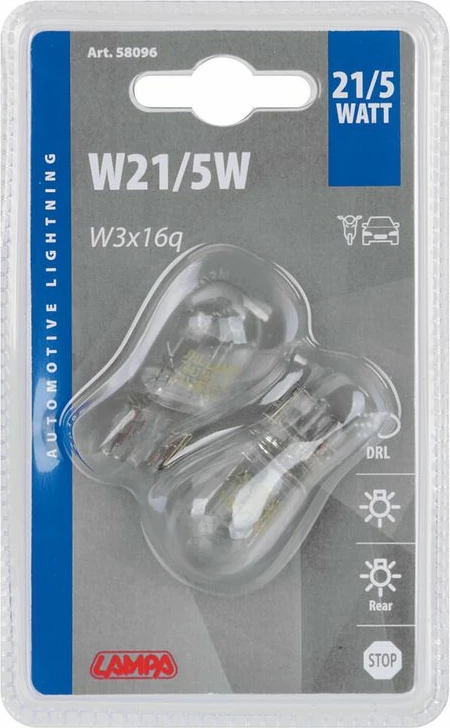 Lampa 12v 21/5w W3x16q Blister Pa Fasung