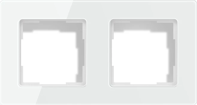 Kornizë për switch dritash Avatto TS20, 2 vende, standard 55x55 mm, 151×80×11 mm, e bardhë