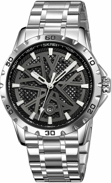 Orë dore për meshkuj Skmei, argjendtë