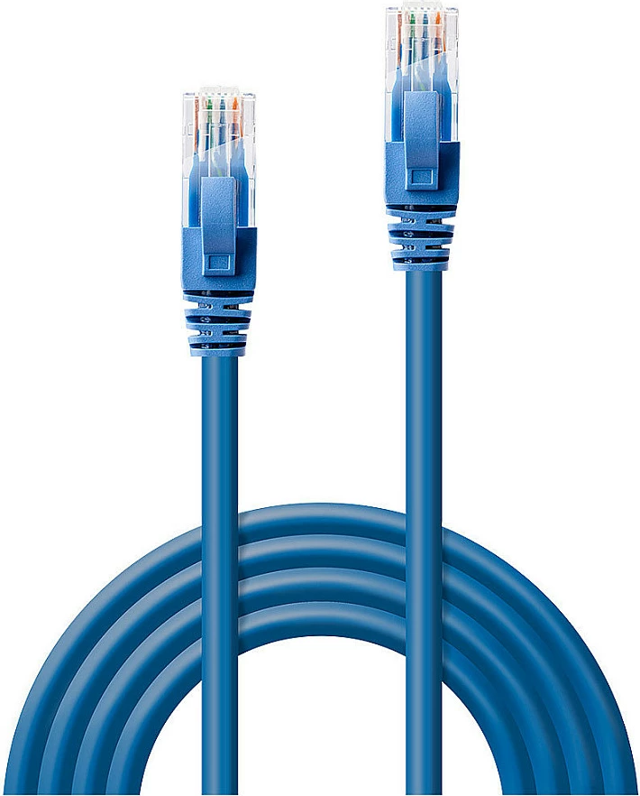 Kabllo rrjeti LINDY Cat6 RJ-45, 0.5m, U/UTP, blu
