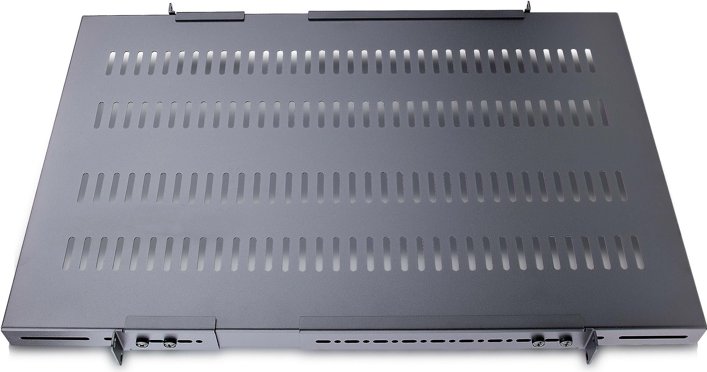 Raft i rregullueshëm për rack serveri StarTech ADJSHELFHDV, 1U, 4-post, i ventiluar, 150 kg, 49.5-97.4 cm, i zi