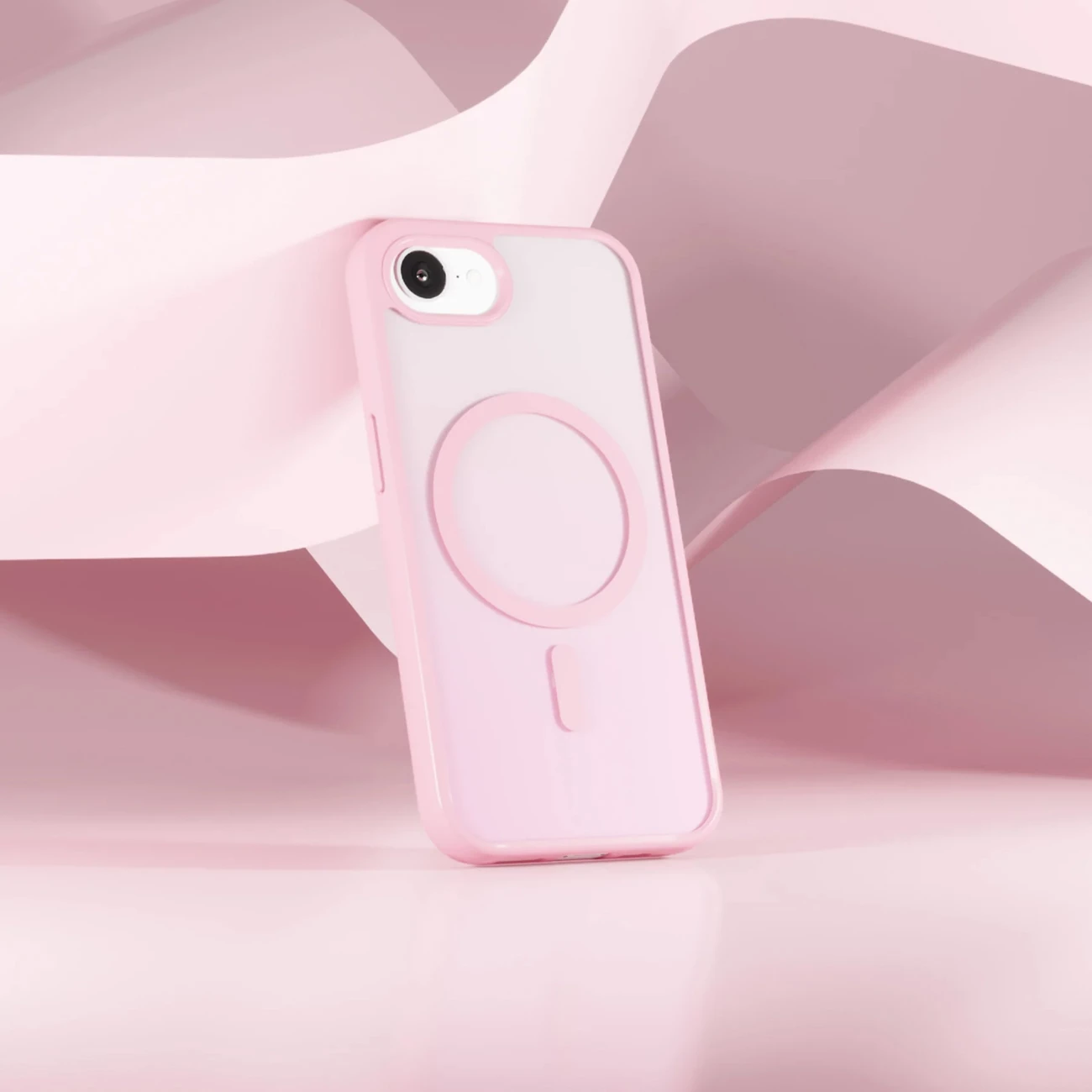 Mbështjellës Puro Gradient MagSafe për iPhone 16e, TPU, Rozë