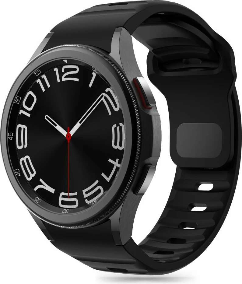 Rrip silikoni Tech-Protect për Samsung Galaxy Watch 4/5/5 Pro/6/7/FE, i zi