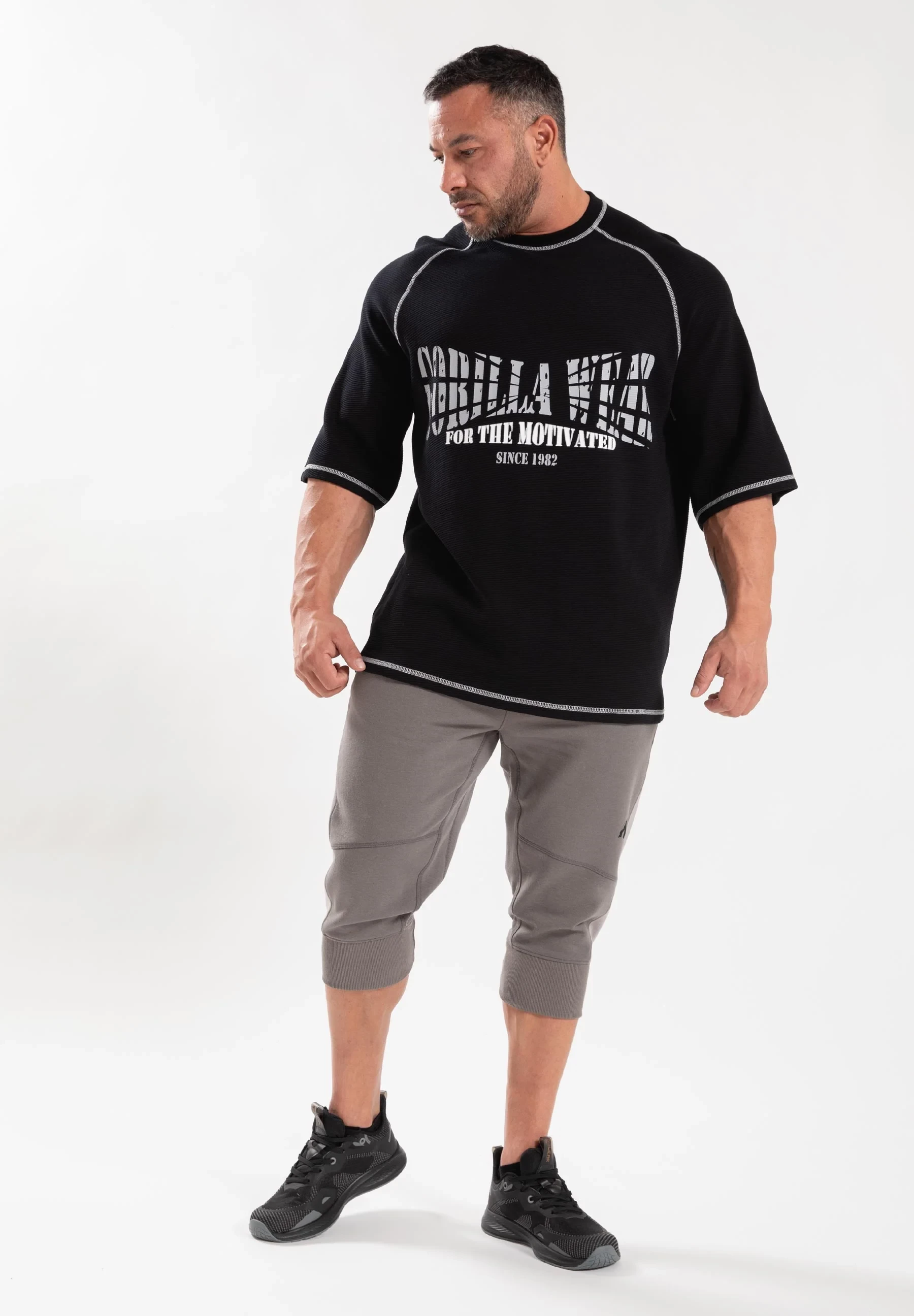 Finley Oversized T-Shirt - Black/Gray [Madhësia: XL]