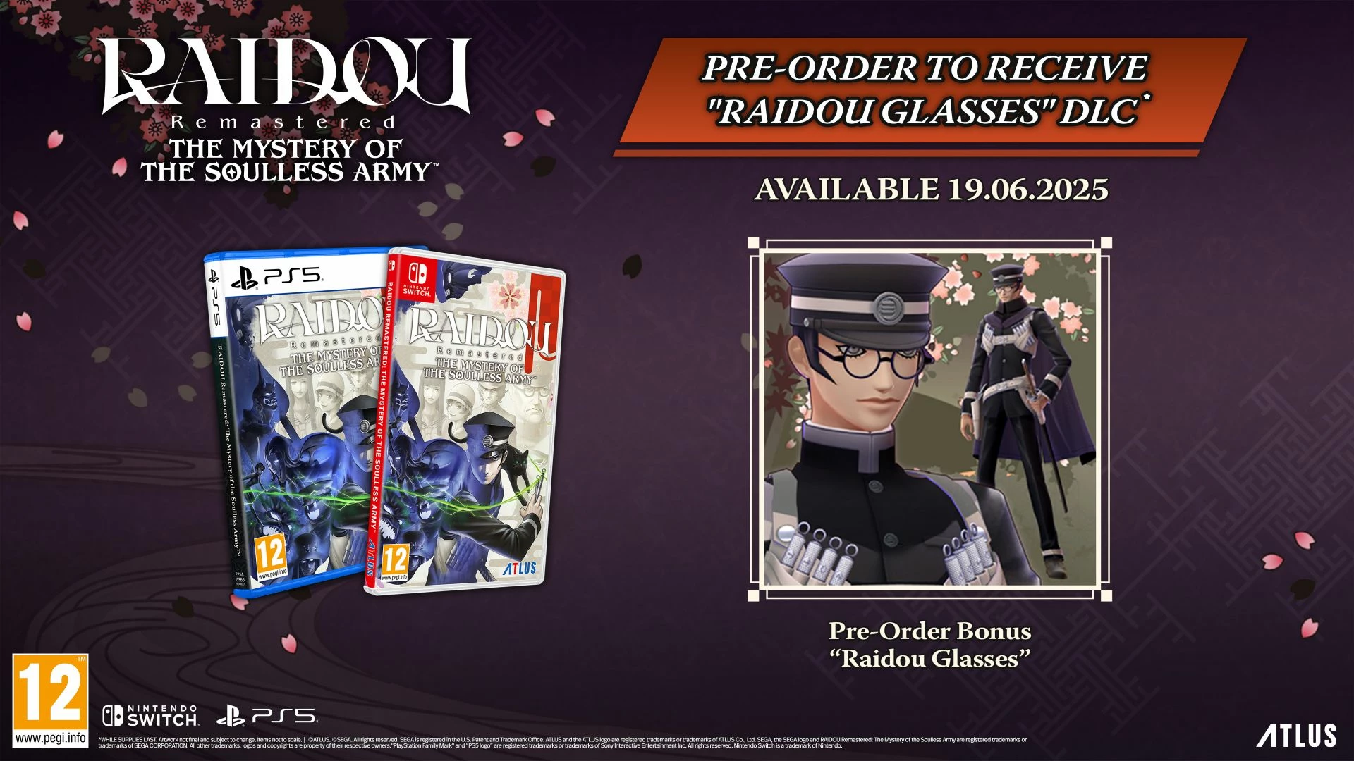 Lojë për Nintendo Switch SEGA Raidou: Remastered – The Mystery Of The Soulless Army, PEGI 12