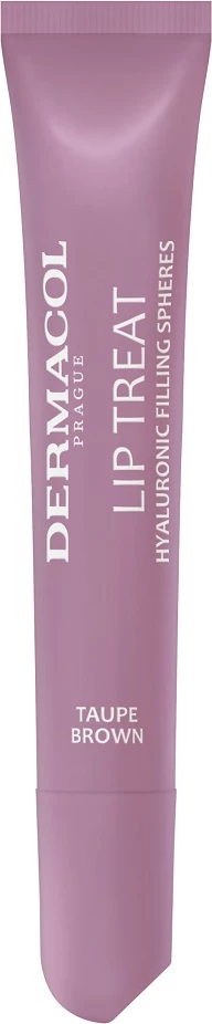 Gloss për buzë Dermacol Lip Treat Moisturizing Lip Gloss 9 Taupe Brown për femra, 10ml