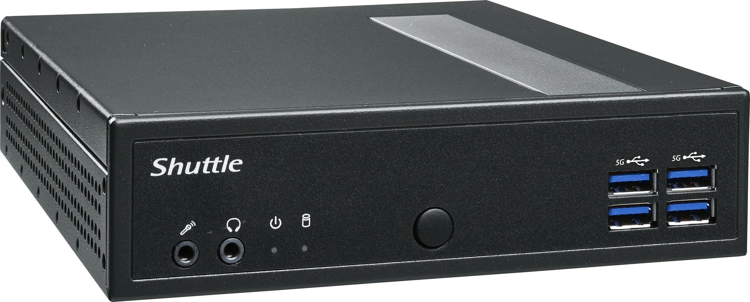 Mini PC Barebone Shuttle DL40N, Intel N150, 1.35L, pasiv, 2x LAN, DisplayPort, VESA, i zi