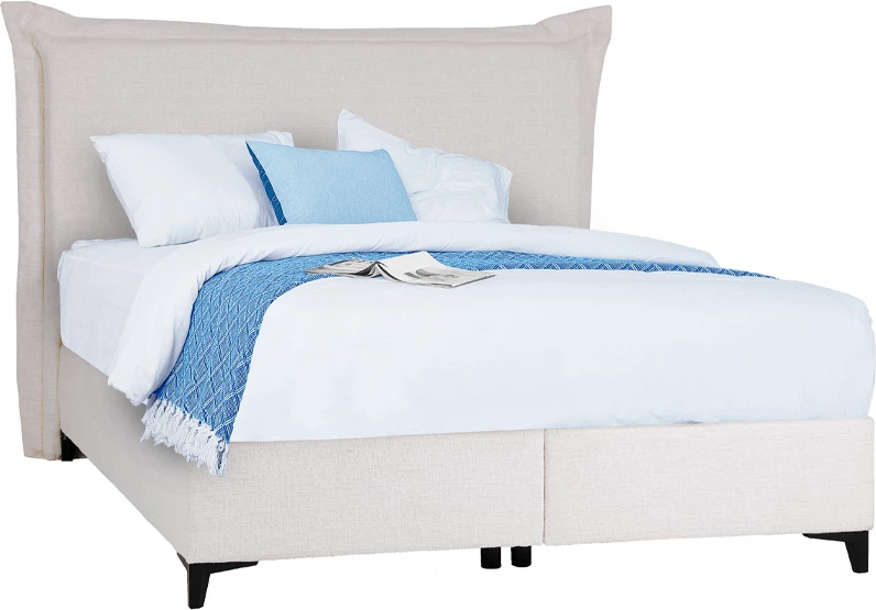 Krevat LONGWAVE me hapësirë për depo, ngjyrë e bardhë e zbehtë 06-900, për dyshek 160x200cm, 214x180x140