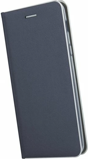 Mbështjellës flip HAVANA Premium për Samsung Galaxy S10 Lite G770 / Galaxy A91 A915, blu me skaj argjendi