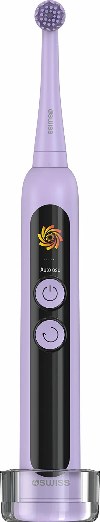 Furçë dhëmbësh elektrike 4Swiss ST216 Electrosonic Care+ 6 mënyra, 2 koka, Lavender