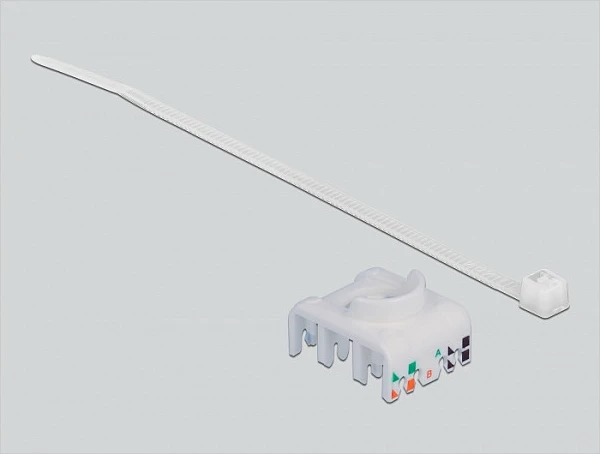 Adapter shinë DIN DeLOCK Keystone RJ45 Cat6A LSA, gri
