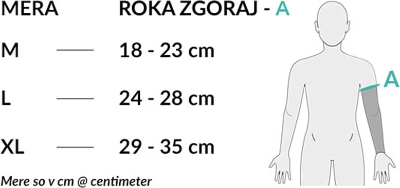 Mëngë kompresioni për krah UVI Arm Sleeve Large, e bardhë