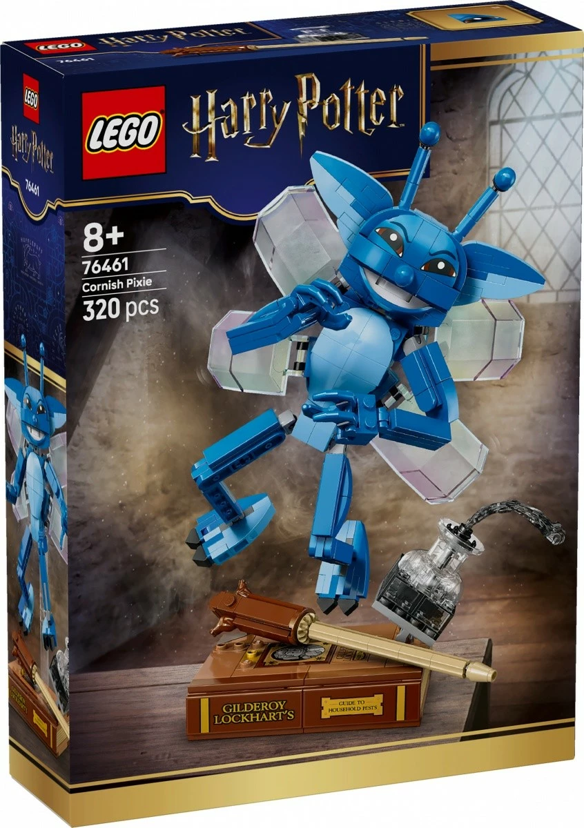 Set ndërtimi LEGO Harry Potter 76461 Cornish Pixie, figurë 1:1, 320 pjesë, 8+, blu
