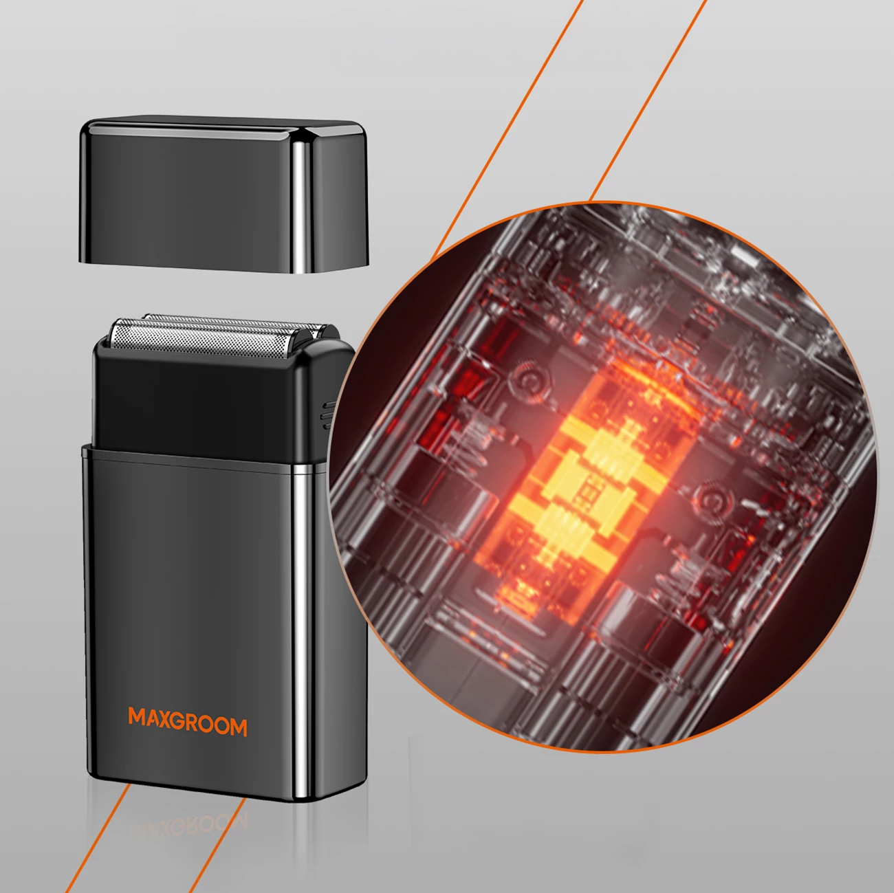 Makinë rroje elektrike 2-n-1 MAXGROOM M-5580, 7000RPM, USB-C, IPX6, 300mAh, e zezë