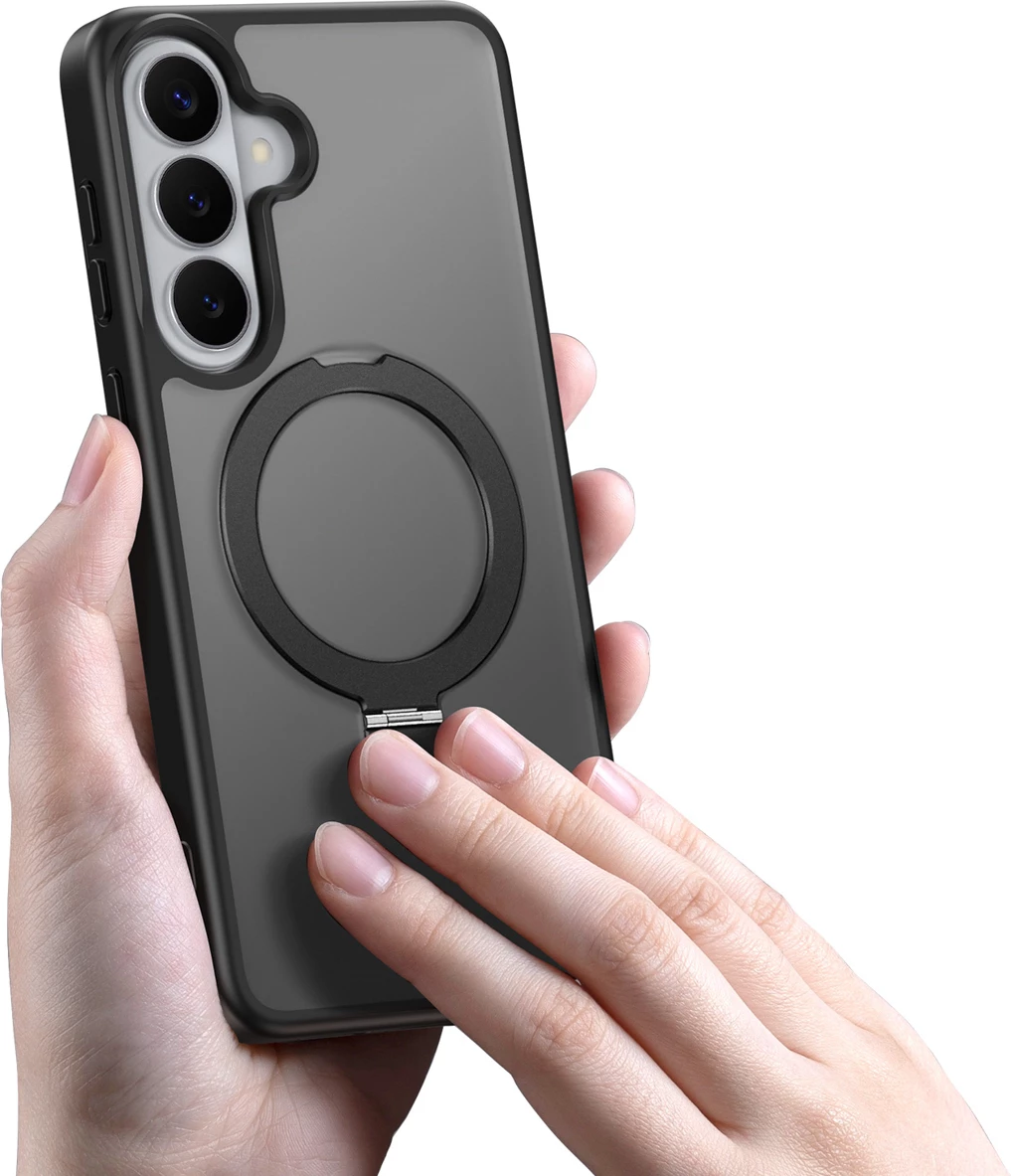 Mbështjellës Dux Ducis Yind për Samsung Galaxy S26+, MagSafe, me stand, i zi