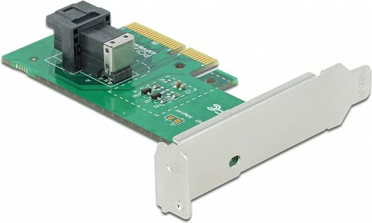 Kartë zgjerimi PCIe DeLOCK, PCIe 4.0 x4 në 1x SFF-8643 (NVMe), low-profile