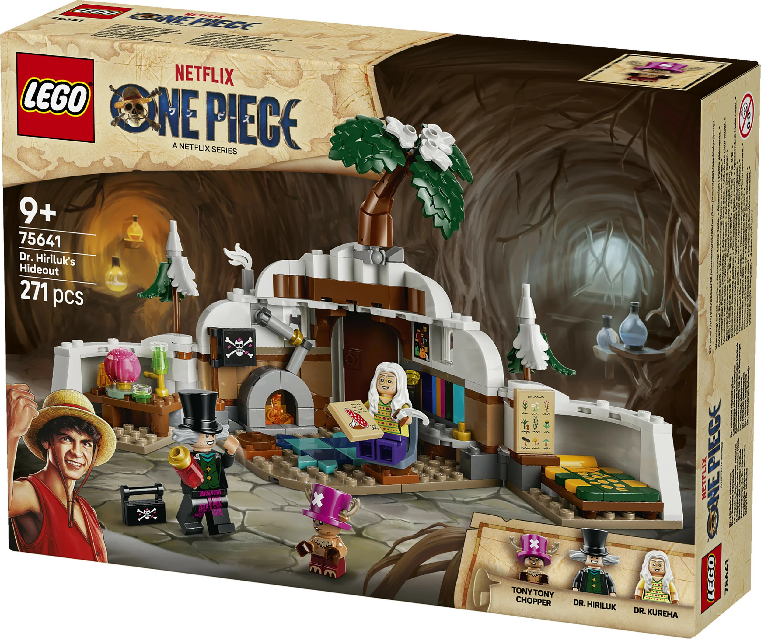 Set LEGO One Piece 75641 Streha e Dr. Hiriluk, 271 copë