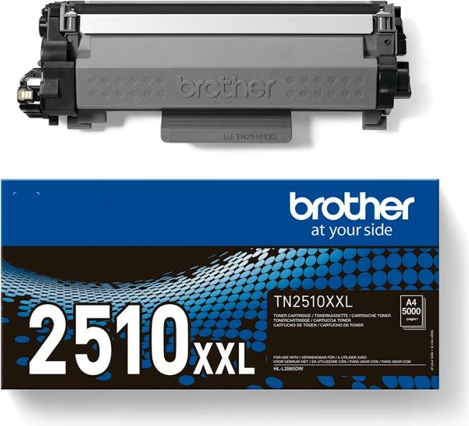 Toner Brother TN-2510XXL, ultra high yield 5000 faqe, e zezë