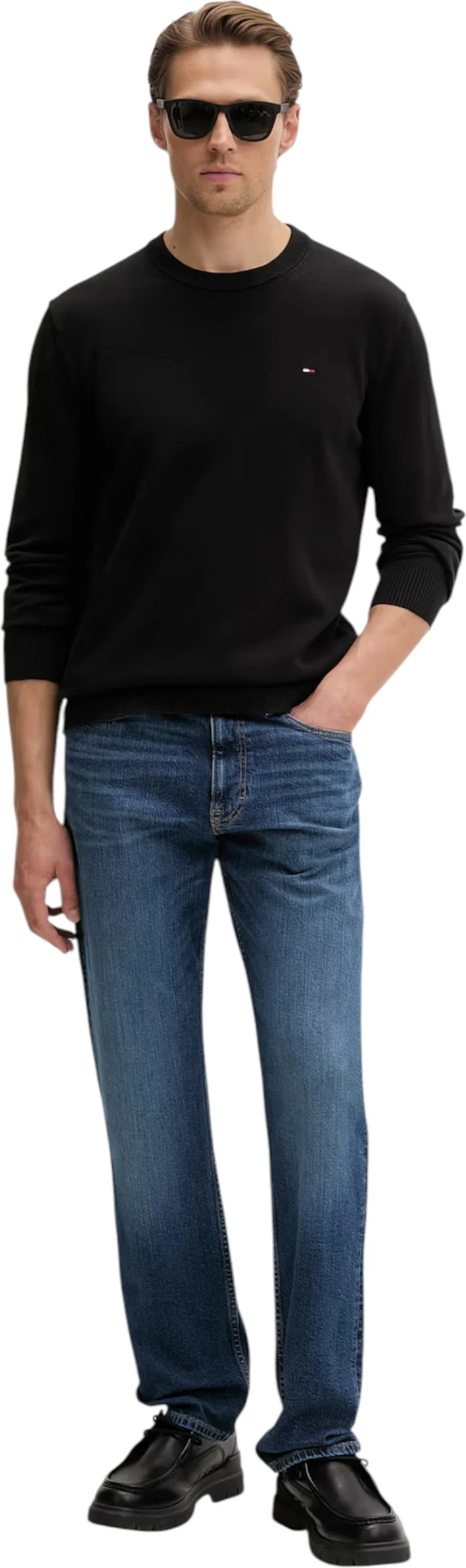 Xhemper për meshkuj Tommy Hilfiger Jeans DM0DM22853, i zi [Madhësia: XL]