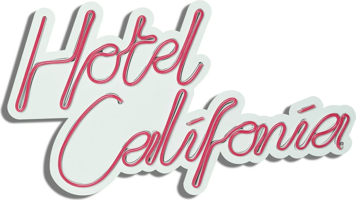 Dritë dekorative LED plastike, Hotel California, e kuqe