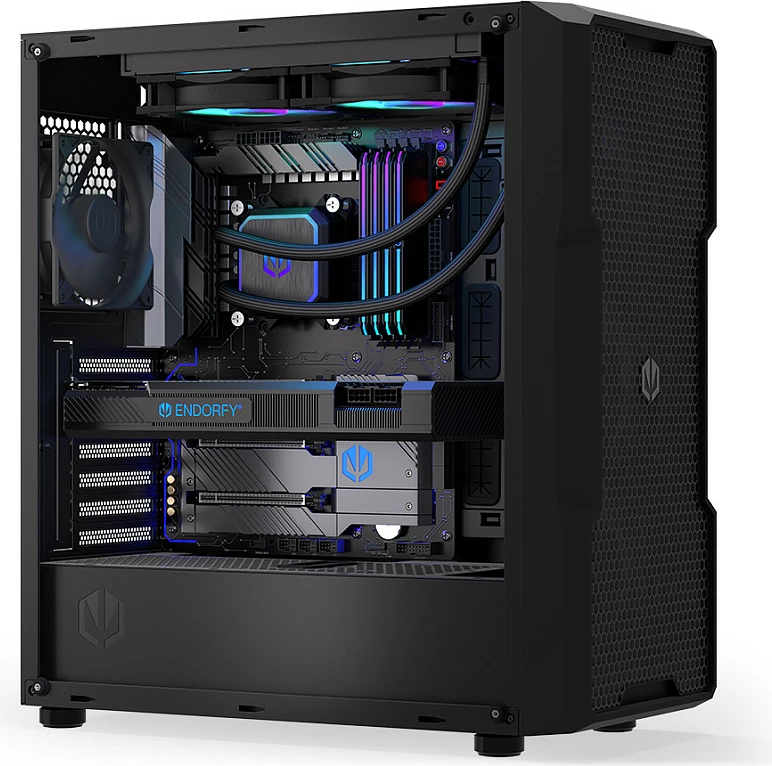 Ftohës uji AIO për CPU Endorfy Navis F240 ARGB, radiator 240mm, 2x120mm, i zi