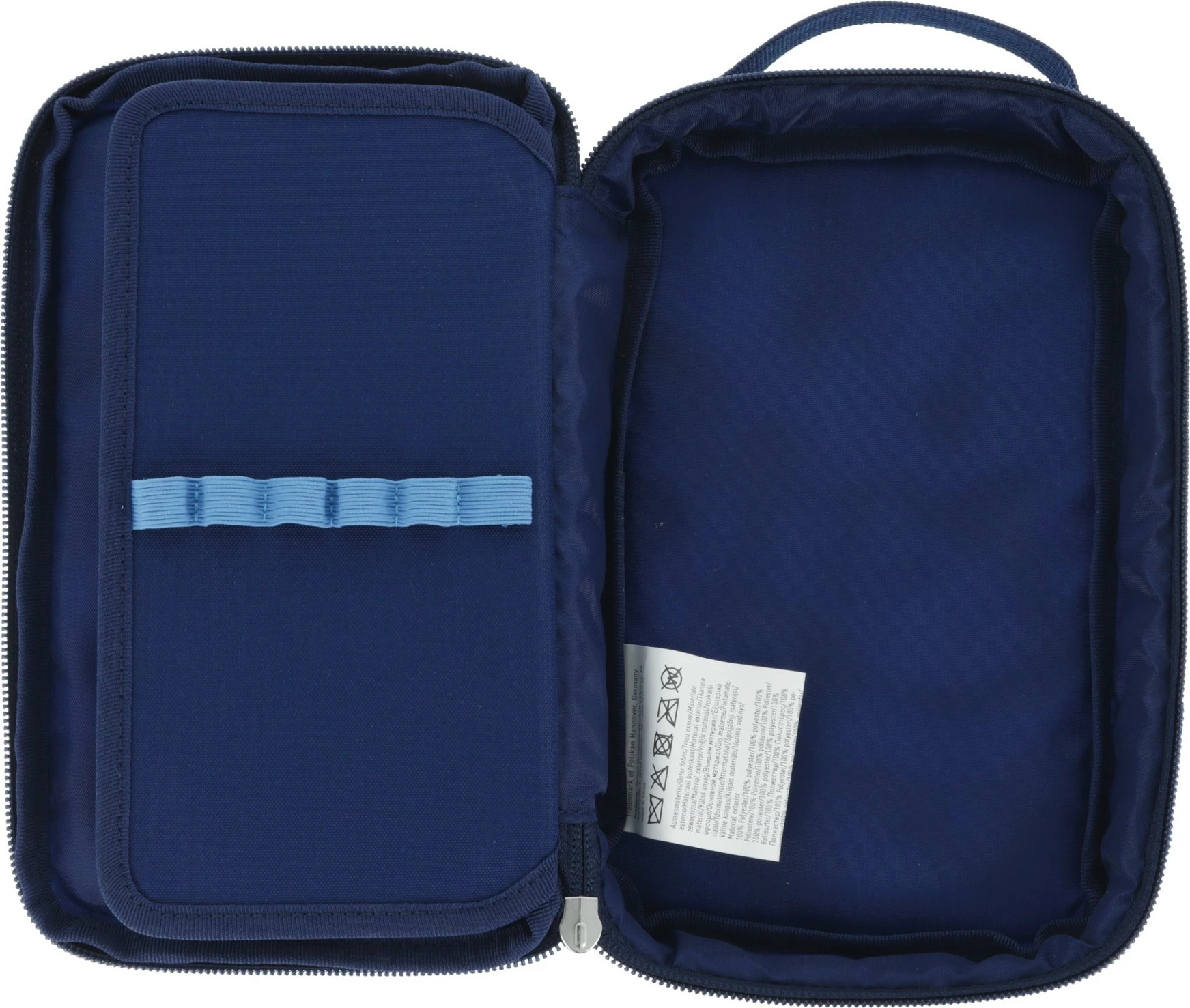 Mbështjellës lapsash herlitz Faulenzer 2 Go CamoBlue, poliester, blu